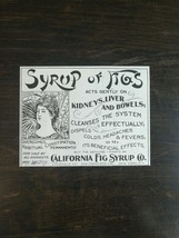 Vintage 1900 California Fig Syrup Company Original Ad 1021 - £5.24 GBP