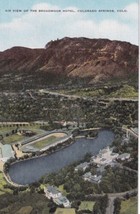 Colorado Springs CO Air View of Broadmoor Hotel &amp; Lake Postcard D60 - £2.35 GBP