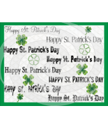 Happy St. Patrick&#39;s Day-Font-Digital ClipArt-PNG-Gift Tag-T shirt-Jewelr... - £0.98 GBP