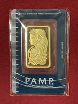 Gold Bar PAMP Suisse 1 Ounce Fine Gold 999.9 In Sealed Assay - £1,682.71 GBP