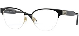 Versace Eyeglasses VE1265 1433 53mm Black Gold / Demo Lens - $1,867.26 MXN