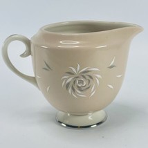 Flintridge China Creamer Pitcher Daybreak Tan Grey Pink White Platinum Edge VTG - $14.65