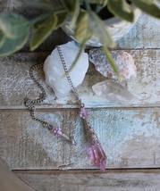Pretty Pink Crystal and Glass Pendulum - $360.04 MXN