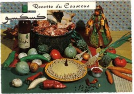 France Postcard Recette du Couscous Cous Cous Recipe - £2.34 GBP