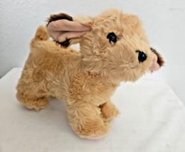 Aurora Puppy Dog Plush Stuffed Animal Tan Brown Ear Tips Benji - £17.89 GBP