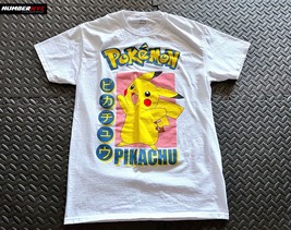 Pokemon Pikachu White Shirt T-Shirt Men Size M Medium Nintendo Japanese ... - £15.57 GBP