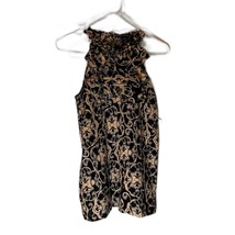 Marina Luna Cottagecore Bohochic Brown/Cream Floral Ruffled Front Slvele... - £12.78 GBP