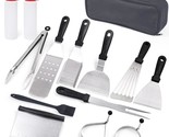Griddle Accessories Kit, 14Pc, Stainless Steel Bbq Barbecue Tools Set Fo... - £34.79 GBP