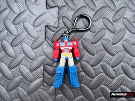 Transformers Optimus Prime Figural Bag Clip 3” Figure Keychain Hasbro - £10.24 GBP