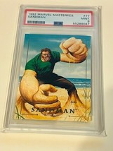 Marvel Masterpieces Comic Card Sky Box 1992 PSA 9 Sandman #77 Spider-man rc sp - £389.48 GBP