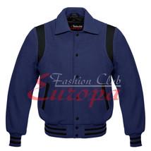 American Varsity College Letterman Full Wool Jacket with Leather Strap XS-7XL - $79.50