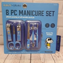 Celavi Peanuts Snoopy Charlie Brown Gromming 8 Piece Set Manicure Tool Kit - $15.38