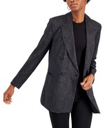 MSRP $100 Inc International Concepts Petite Printed Satin Blazer Black S... - €38,69 EUR
