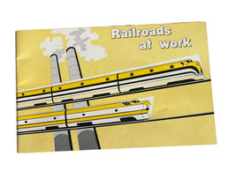 Vintage Railroad Brochure Railroads At Work 1960 8.5x5.5” - $9.54