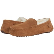 Fireside by Dearfoams Men Melbourne Slip On Loafer Slippers Size US 9 Chestnut - £47.03 GBP