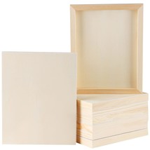 8 Pack Wood Panels 8 X 10 Inch Wooden Canvas Board Unfinished Wooden Panel Board - £38.54 GBP