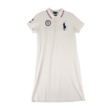 Ralph Lauren US OLYMPIC TEAM Official Women&#39;s L Polo Dress White 2012 Lo... - $29.03