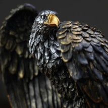 Bronze Resin Eagle Collectible Decorative Eagle Statue For Home Office D... - £37.99 GBP