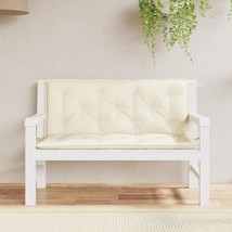  Garden Bench Cushion Set of 2 Cream White - $71.77