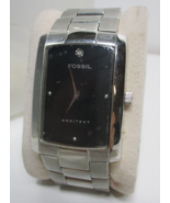 Fossil Arkitekt FS-4034 Tank Stainless Steel Diamond READ DESCRIPTION! - $64.85