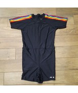 Humankind x Target Pride Unisuit XL Black Rainbow Striped swimsuit rompe... - £29.57 GBP