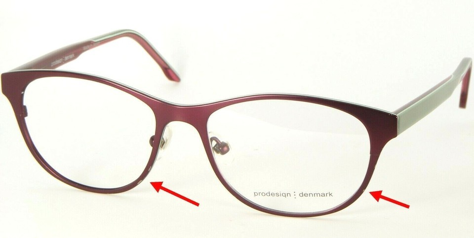 PRODESIGN DENMARK 1399 3831 BURGUNDY EYEGLASSES GLASSES 52-16-140mm &quot;READ&quot; - $32.66