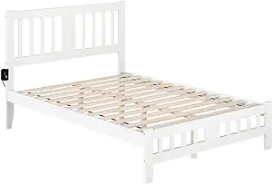 AFI Tahoe Full Bed with Footboard in White - £395.98 GBP