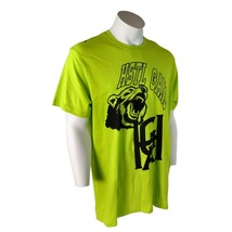 Hustle Gang Acid Lime Sweet Tooth Grizzly Bear Mens Graphic TShirt Size Large Ne - £20.67 GBP