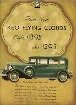 Reo Flying Clouds 5 Passenger Custom Sedan Magazine Ad 1931 - $17.82