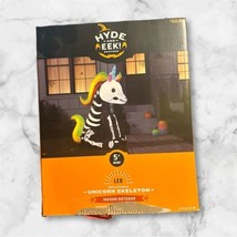 RARE LED Unicorn Skeleton Airblown Inflatable 5 Ft Tall NIB Hyde &amp; Eek 6... - $325.08 MXN