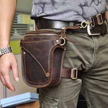 Crazy Horse Leather Hot Sale New Casual Fashion Small Messenger Shoulder Bag Des - £44.84 GBP