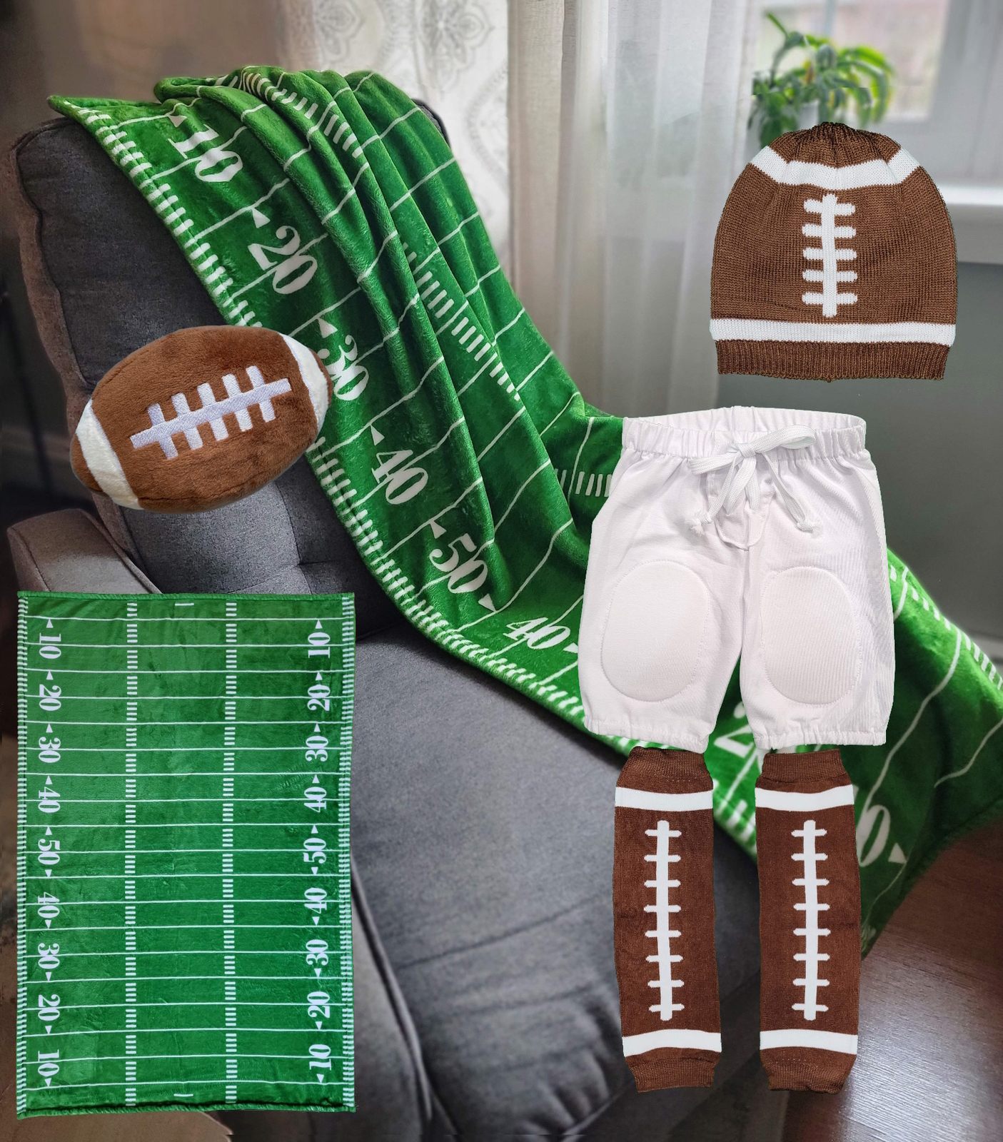 Football Accessories Hat Leg Warmers Blanket Pants - $8.00+