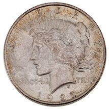 1922-D Silver Peace Dollar in Choice BU Condition, Excellent Eye Appeal - $99.31