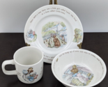 Wedgwood Beatrix Potter Mrs Tiggy Winkle Nursery Set 3 piece (mug, bowl,... - $26.99