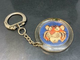Vintage Promotional Keyring Esso Canada Keychain Tiger Ancien Porte-Clés Tigre - £3.09 GBP