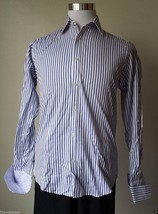 Michelsons London Men Dress Shirt Size 15-32/33 French Cuffs Spread Collar   - £21.80 GBP