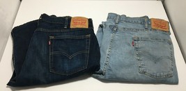 LEVI&#39;S 514 (Lot of 2 ) Size W 38 x L 32 Dark Blue &amp; Light Blue DENIM Jea... - €33,20 EUR