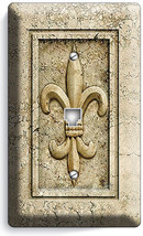 Royal Fleur De Lis Light Phone Jack Telephone Wall Plate Switch Cover Room Decor - £10.39 GBP