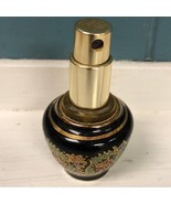 Vtg GREEK BORDACO Porcelain Refillable 24k gold trimmed Perfume bottle - $36.55 CAD
