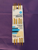 Boye 7" Double Point Aluminum Knitting Needles - pack of 4 Size US 3 - $4.04