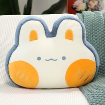 Cartoon Rabbits Piggy Cat Frog Bear Plush Pillow With Blanket Stuffed Soft Anima - £24.38 GBP