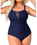 Women Plus Size One Piece Swimsuits Tummy Control Bathing Suits Vintage ... - $29.35 CAD