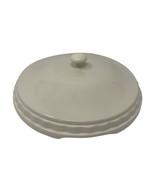 Longaberger Pottery Woven Traditions Pie Plate Lid Ivory 11&quot; - $436.22 MXN