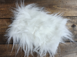 Cream Shaggy Fashion DollRug~6&quot;x4&quot;-Large Fashion Doll Accessory-Rug - $2.96