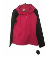 Danskin Now Women&#39;s Full Zip Hoodie Jacket Size XXL Black Pink - $55.92 CAD