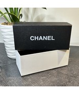 Authentic Chanel Empty Black &amp; White Storage Gift Box 7” x 3” x 2.75” - $14.99
