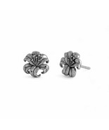 Sterling Silver Lily Post Earrings 9x9mm - €28,04 EUR