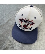Vintage 1995 Cleveland Indians AL Central Champions Snapback Hat Made in... - $749.69 MXN