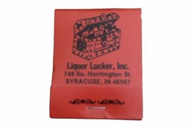 Liquor Locker Syracuse, IN Vintage Matchbook - $92.89 MXN