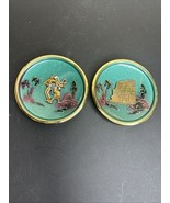 Vintage Judaica Wall Plaques Set Israel Wailing Wall Dancer Boho Decor - $685.23 MXN